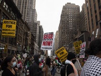 Hundreds gather for a pro-Palestinian protest in New York City, USA, on September 26, 2024, demonstrating against Israeli Prime Minister Ben...