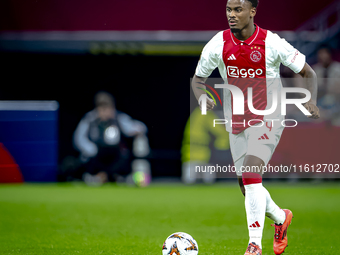 AFC Ajax Amsterdam defender Jorrel Hato during the match between Ajax and Besiktas at the Johan Cruijff ArenA for the UEFA Europa League - L...