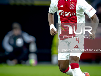 AFC Ajax Amsterdam defender Jorrel Hato during the match between Ajax and Besiktas at the Johan Cruijff ArenA for the UEFA Europa League - L...