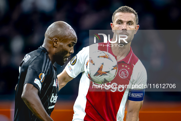 AFC Ajax Amsterdam midfielder Jordan Henderson during the match Ajax vs. Besiktas at the Johan Cruijff ArenA for the UEFA Europa League - Le...