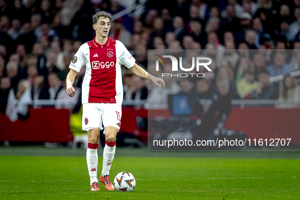 AFC Ajax Amsterdam defender Youri Baas during the match Ajax vs. Besiktas at the Johan Cruijff ArenA for the UEFA Europa League - League pha...