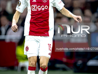 AFC Ajax Amsterdam defender Youri Baas during the match Ajax vs. Besiktas at the Johan Cruijff ArenA for the UEFA Europa League - League pha...