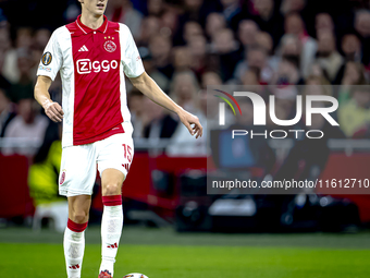 AFC Ajax Amsterdam defender Youri Baas during the match Ajax vs. Besiktas at the Johan Cruijff ArenA for the UEFA Europa League - League pha...