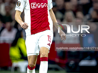 AFC Ajax Amsterdam defender Youri Baas during the match Ajax vs. Besiktas at the Johan Cruijff ArenA for the UEFA Europa League - League pha...