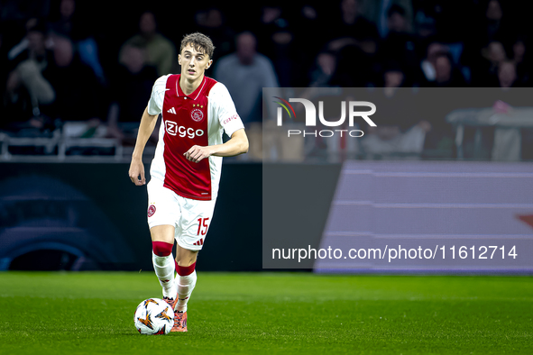 AFC Ajax Amsterdam defender Youri Baas during the match Ajax vs. Besiktas at the Johan Cruijff ArenA for the UEFA Europa League - League pha...