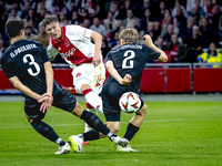 AFC Ajax Amsterdam forward Mika Godts during the match between Ajax and Besiktas at the Johan Cruijff ArenA for the UEFA Europa League - Lea...