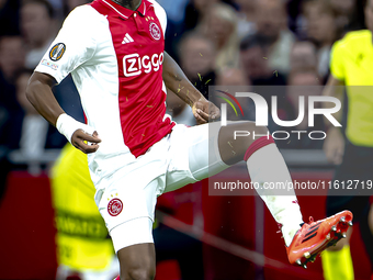 AFC Ajax Amsterdam defender Jorrel Hato during the match between Ajax and Besiktas at the Johan Cruijff ArenA for the UEFA Europa League - L...