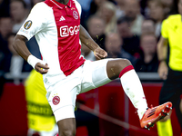 AFC Ajax Amsterdam defender Jorrel Hato during the match between Ajax and Besiktas at the Johan Cruijff ArenA for the UEFA Europa League - L...