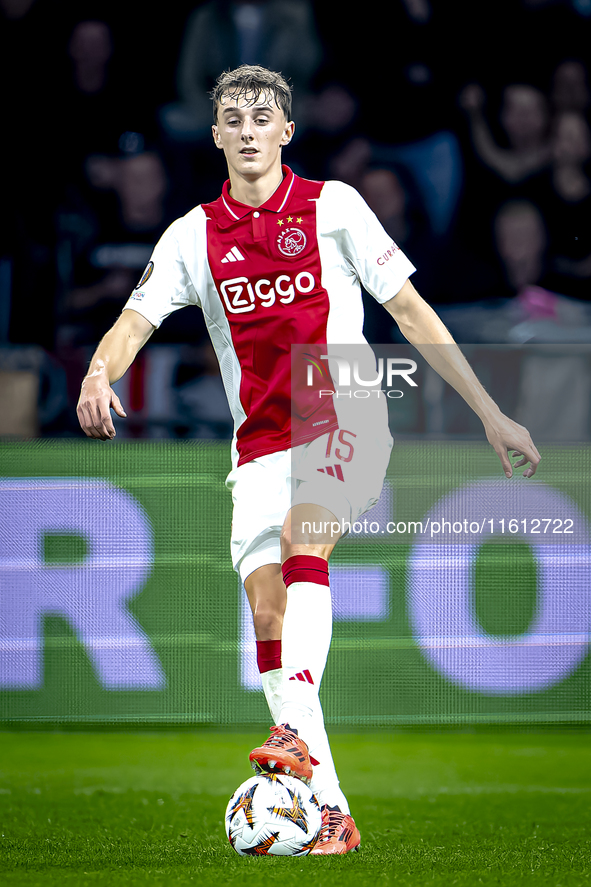 AFC Ajax Amsterdam defender Youri Baas during the match Ajax vs. Besiktas at the Johan Cruijff ArenA for the UEFA Europa League - League pha...