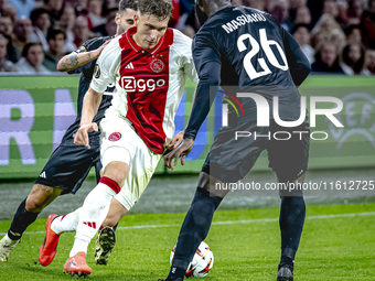 During the match between Ajax and Besiktas at the Johan Cruijff ArenA for the UEFA Europa League - League phase - Matchday 1 season 2024-202...