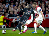 Besiktas JK defender Arthur Masuaku plays during the match between Ajax and Besiktas at the Johan Cruijff ArenA for the UEFA Europa League -...