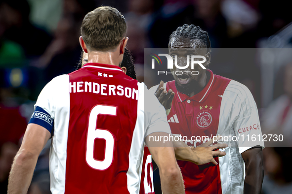 AFC Ajax Amsterdam forward Bertrand Traore during the match Ajax vs. Besiktas at the Johan Cruijff ArenA for the UEFA Europa League - League...