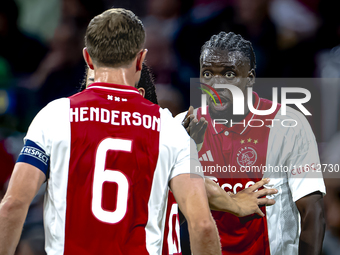 AFC Ajax Amsterdam forward Bertrand Traore during the match Ajax vs. Besiktas at the Johan Cruijff ArenA for the UEFA Europa League - League...