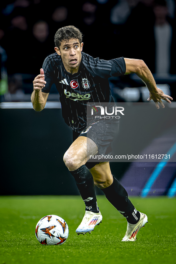 Besiktas JK defender Gabriel during the match between Ajax and Besiktas at the Johan Cruijff ArenA for the UEFA Europa League - League phase...