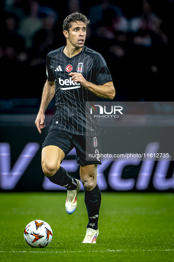 Besiktas JK defender Gabriel during the match between Ajax and Besiktas at the Johan Cruijff ArenA for the UEFA Europa League - League phase...