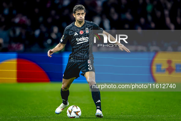 Besiktas JK defender Gabriel during the match between Ajax and Besiktas at the Johan Cruijff ArenA for the UEFA Europa League - League phase...