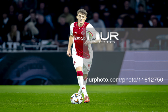 AFC Ajax Amsterdam defender Youri Baas during the match Ajax vs. Besiktas at the Johan Cruijff ArenA for the UEFA Europa League - League pha...