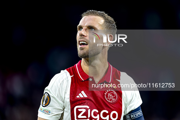 AFC Ajax Amsterdam midfielder Jordan Henderson during the match Ajax vs. Besiktas at the Johan Cruijff ArenA for the UEFA Europa League - Le...