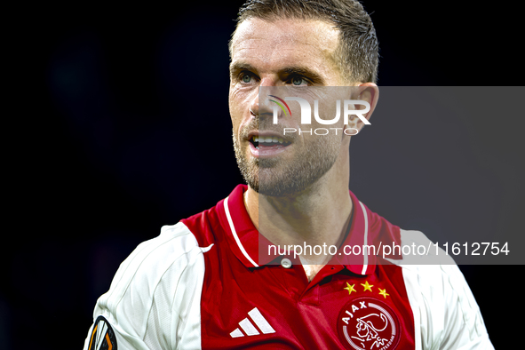 AFC Ajax Amsterdam midfielder Jordan Henderson during the match Ajax vs. Besiktas at the Johan Cruijff ArenA for the UEFA Europa League - Le...