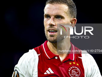 AFC Ajax Amsterdam midfielder Jordan Henderson during the match Ajax vs. Besiktas at the Johan Cruijff ArenA for the UEFA Europa League - Le...