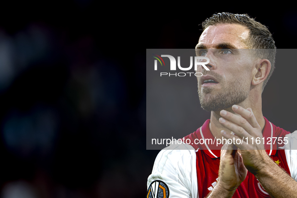 AFC Ajax Amsterdam midfielder Jordan Henderson during the match Ajax vs. Besiktas at the Johan Cruijff ArenA for the UEFA Europa League - Le...