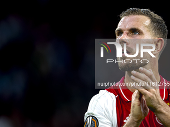 AFC Ajax Amsterdam midfielder Jordan Henderson during the match Ajax vs. Besiktas at the Johan Cruijff ArenA for the UEFA Europa League - Le...