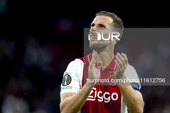 AFC Ajax Amsterdam midfielder Jordan Henderson during the match Ajax vs. Besiktas at the Johan Cruijff ArenA for the UEFA Europa League - Le...