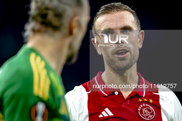 AFC Ajax Amsterdam midfielder Jordan Henderson during the match Ajax vs. Besiktas at the Johan Cruijff ArenA for the UEFA Europa League - Le...