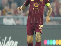 Gianluca Mancini centre-back of Roma and Italy during the UEFA Europa League 2024/25 League Phase MD1 match between AS Roma and Athletic Clu...