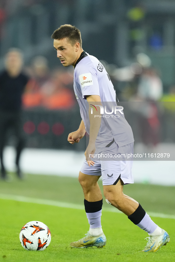 Andoni Gorosabel right-back of Athletic Club and Spain during the UEFA Europa League 2024/25 League Phase MD1 match between AS Roma and Athl...