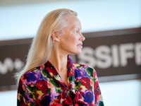 Pamela Anderson attends the photocall for ''The Last Showgirl'' during the 72nd San Sebastian International Film Festival in San Sebastian,...