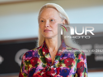 Pamela Anderson attends the photocall for ''The Last Showgirl'' during the 72nd San Sebastian International Film Festival in San Sebastian,...