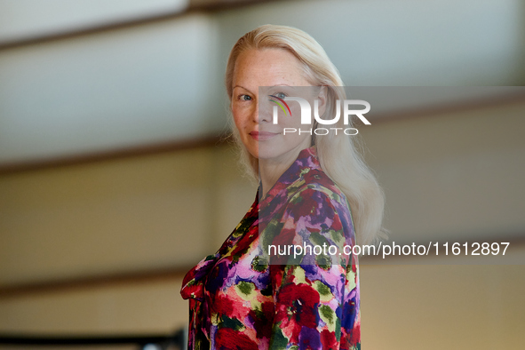 Pamela Anderson attends the photocall for ''The Last Showgirl'' during the 72nd San Sebastian International Film Festival in San Sebastian,...