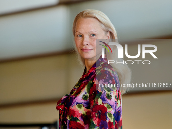 Pamela Anderson attends the photocall for ''The Last Showgirl'' during the 72nd San Sebastian International Film Festival in San Sebastian,...