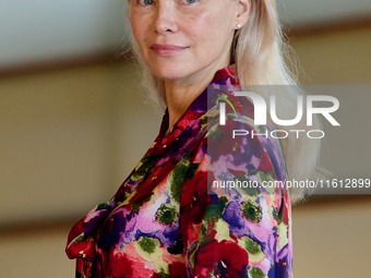 Pamela Anderson attends the photocall for ''The Last Showgirl'' during the 72nd San Sebastian International Film Festival in San Sebastian,...