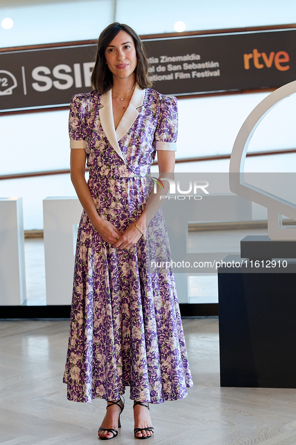 Gia Coppola attends the photocall for ''The Last Showgirl'' during the 72nd San Sebastian International Film Festival in San Sebastian, Spai...