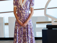 Gia Coppola attends the photocall for ''The Last Showgirl'' during the 72nd San Sebastian International Film Festival in San Sebastian, Spai...