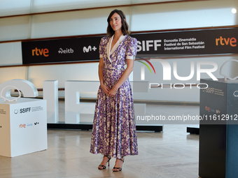 Gia Coppola attends the photocall for ''The Last Showgirl'' during the 72nd San Sebastian International Film Festival in San Sebastian, Spai...