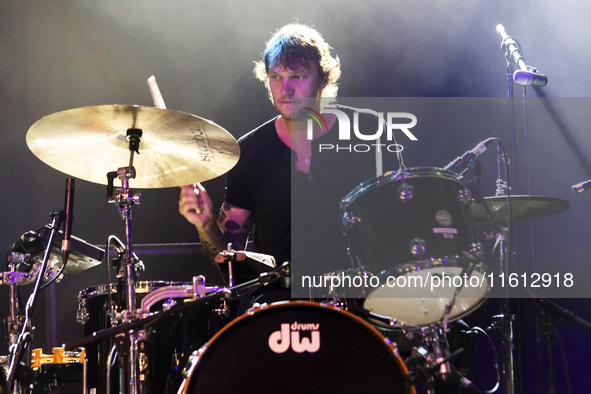 Chris Cester of Jet performs live in concert at Alcatraz in Milano, Italy, on September 26, 2024 