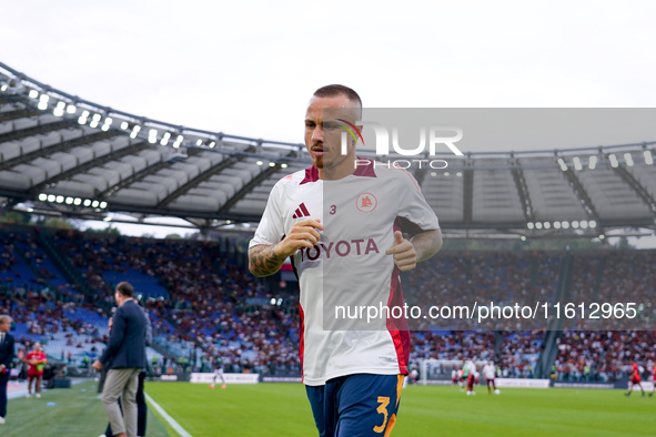 Angelino of AS Roma during the Serie A Enilive match between AS Roma and Udinese Calcio at Stadio Olimpico on September 22, 2024 in Rome, It...