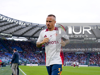 Angelino of AS Roma during the Serie A Enilive match between AS Roma and Udinese Calcio at Stadio Olimpico on September 22, 2024 in Rome, It...