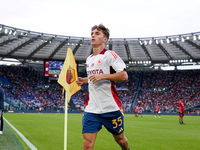 Tommaso Baldanzi of AS Roma looks on during the Serie A Enilive match between AS Roma and Udinese Calcio at Stadio Olimpico on September 22,...