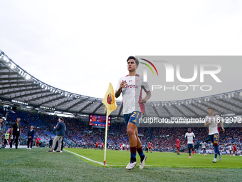 Paulo Dybala of AS Roma looks on during the Serie A Enilive match between AS Roma and Udinese Calcio at Stadio Olimpico on September 22, 202...