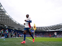 Saud Abdulhamid of AS Roma looks on during the Serie A Enilive match between AS Roma and Udinese Calcio at Stadio Olimpico on September 22,...