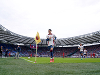 Matias Soule' of AS Roma looks on during the Serie A Enilive match between AS Roma and Udinese Calcio at Stadio Olimpico on September 22, 20...