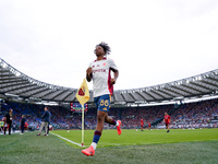 Buba Sangare of AS Roma looks on during the Serie A Enilive match between AS Roma and Udinese Calcio at Stadio Olimpico on September 22, 202...