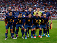 Line up of AS Roma during the Serie A Enilive match between AS Roma and Udinese Calcio at Stadio Olimpico on September 22, 2024 in Rome, Ita...