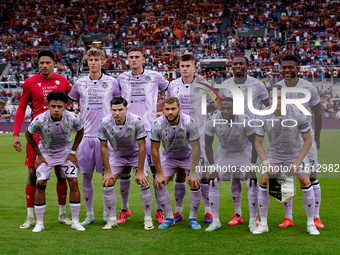 Line up of Udinese Calcio during the Serie A Enilive match between AS Roma and Udinese Calcio at Stadio Olimpico on September 22, 2024 in Ro...