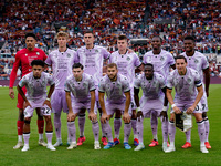 Line up of Udinese Calcio during the Serie A Enilive match between AS Roma and Udinese Calcio at Stadio Olimpico on September 22, 2024 in Ro...