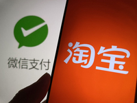 Taobao supports WeChat Pay in Suqian, Jiangsu province, China, on September 27, 2024. (